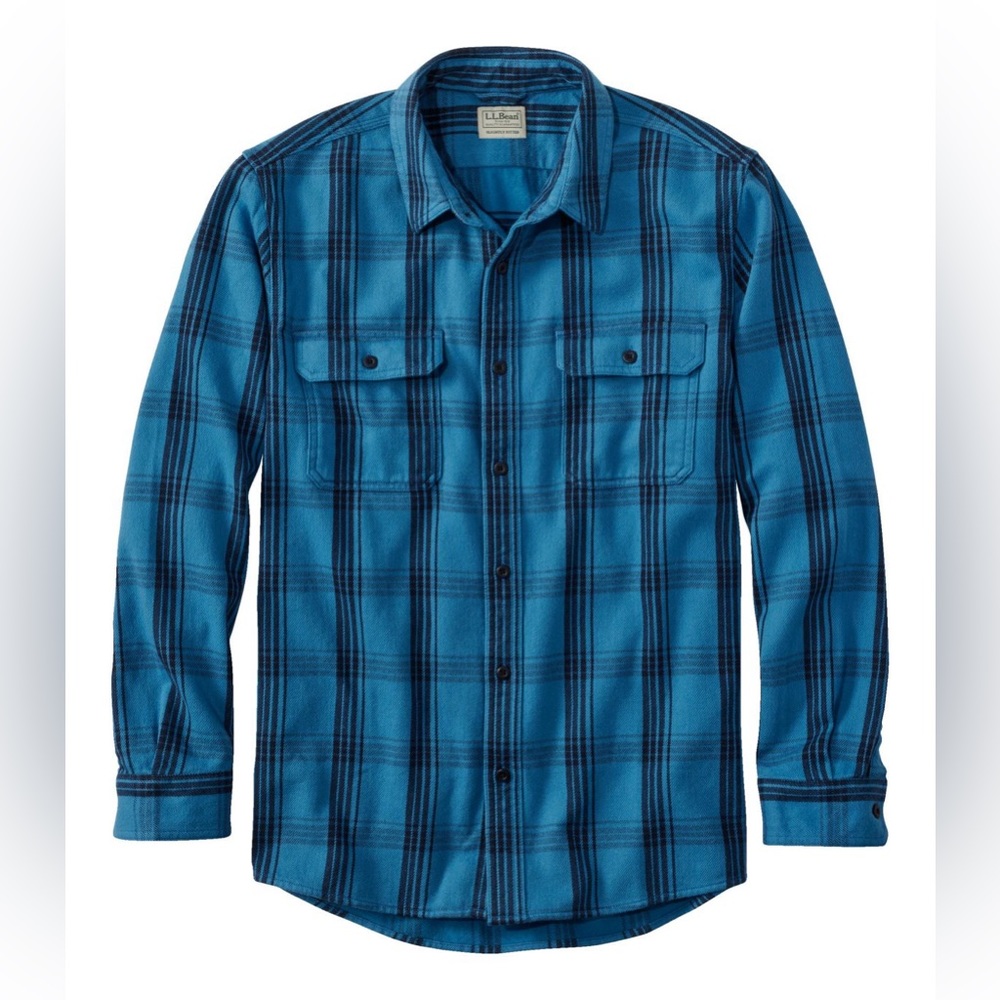 NWT LL Bean Men's Organic Flannel Shirt